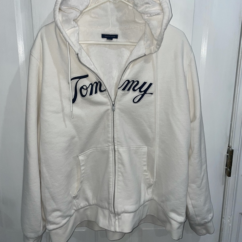 Tommy Hilfiger white zip up